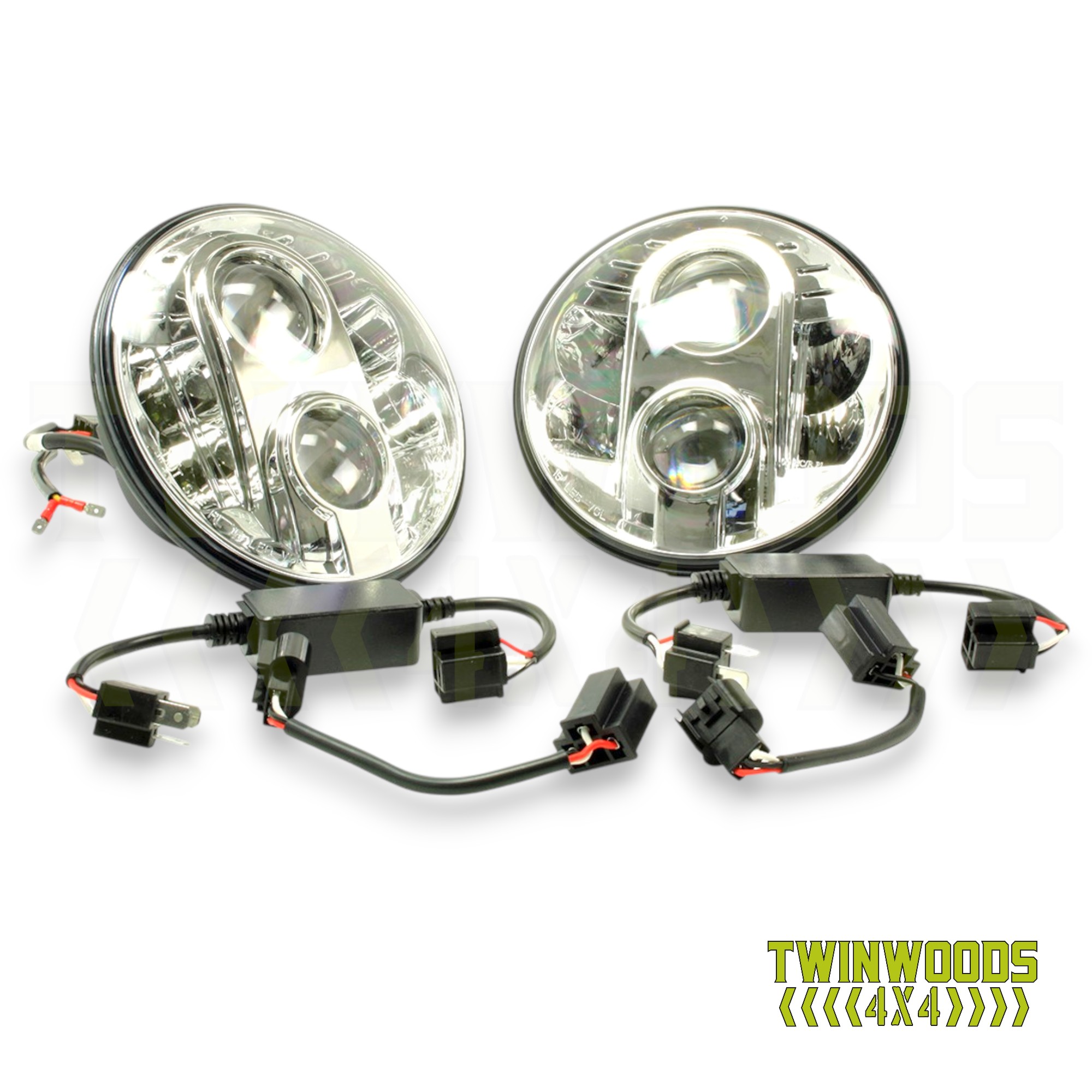 TF710 Defender 7 inch LED headlight kit RHD pair TF710 Defender 7 inch LED headlight kit RHD pair