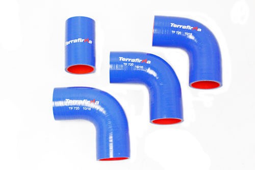 Defender 200TDI Silicone Intercooler Boost Hose Kit Blue Terrafirma TF720