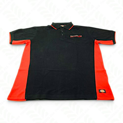 TF780 Terrafirma polo shirt black and red