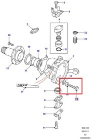 Land Rover Defender Steering Lock Adjuster Kit - Image 3