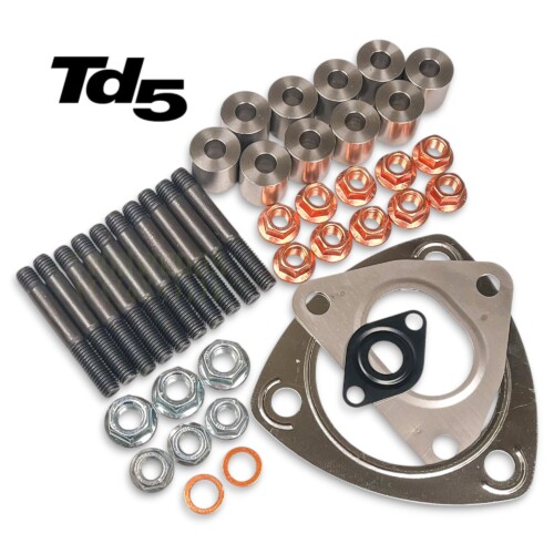 Ultimate TD5 Exhaust Manifold Stud Kit for Defender and Discovery 2 – Extended Stud Version