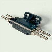 WJN500150B Defender Discovery 2 Td5 billet fuel filter housing black with stainless fittings
