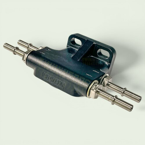 WJN500150B Defender Discovery 2 Td5 billet fuel filter housing black with stainless fittings