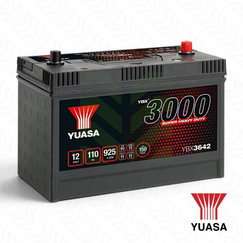 YBX3642 Yuasa 110Ah 925CCA battery for Defender Discovery Range Rover Classic