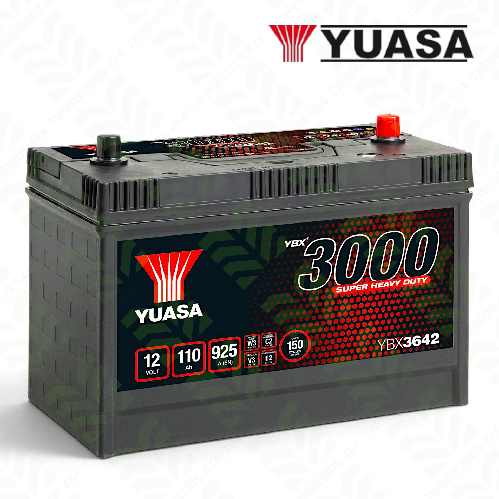 YBX3642 Defender Discovery Range Rover starter battery Yuasa 110Ah 925CCA YBX3642 Defender Discovery Range Rover starter battery Yuasa 110Ah 925CCA