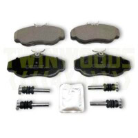 Brake Pads for Discovery 2 POWERSpec front brake upgrade kit with vented dimpled and grooved discs and pads