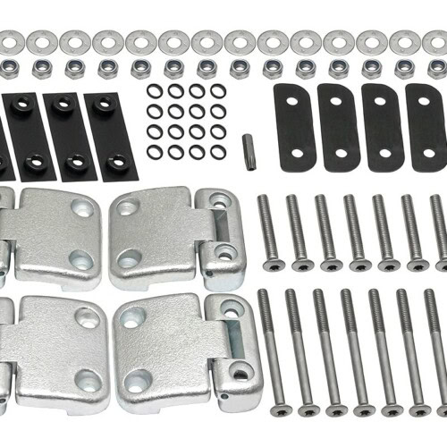 Defender second row door hinge kit DA1275SS with stainless fixings