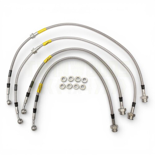 TF650GDXL Discovery 2 Goodridge +5 inch extended stainless braided brake hose kit