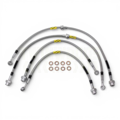 TF650GD Discovery 2 Goodridge +2 inch extended stainless braided brake hose kit
