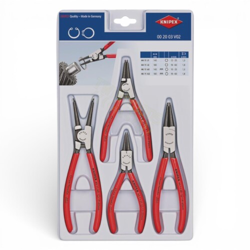 KNIPEX Circlip Pliers Set – Internal/External Ø10–60 mm (4-Piece) knipex-00-20-03-v02-circlip-pliers-set-4pc—boxed