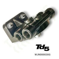 TD5 fuel filter housing body WJN000030 angled view
