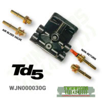 TD5 fuel filter housing kit WJN000030 with Mahle filter and fittings - where does the air bleed valve go?